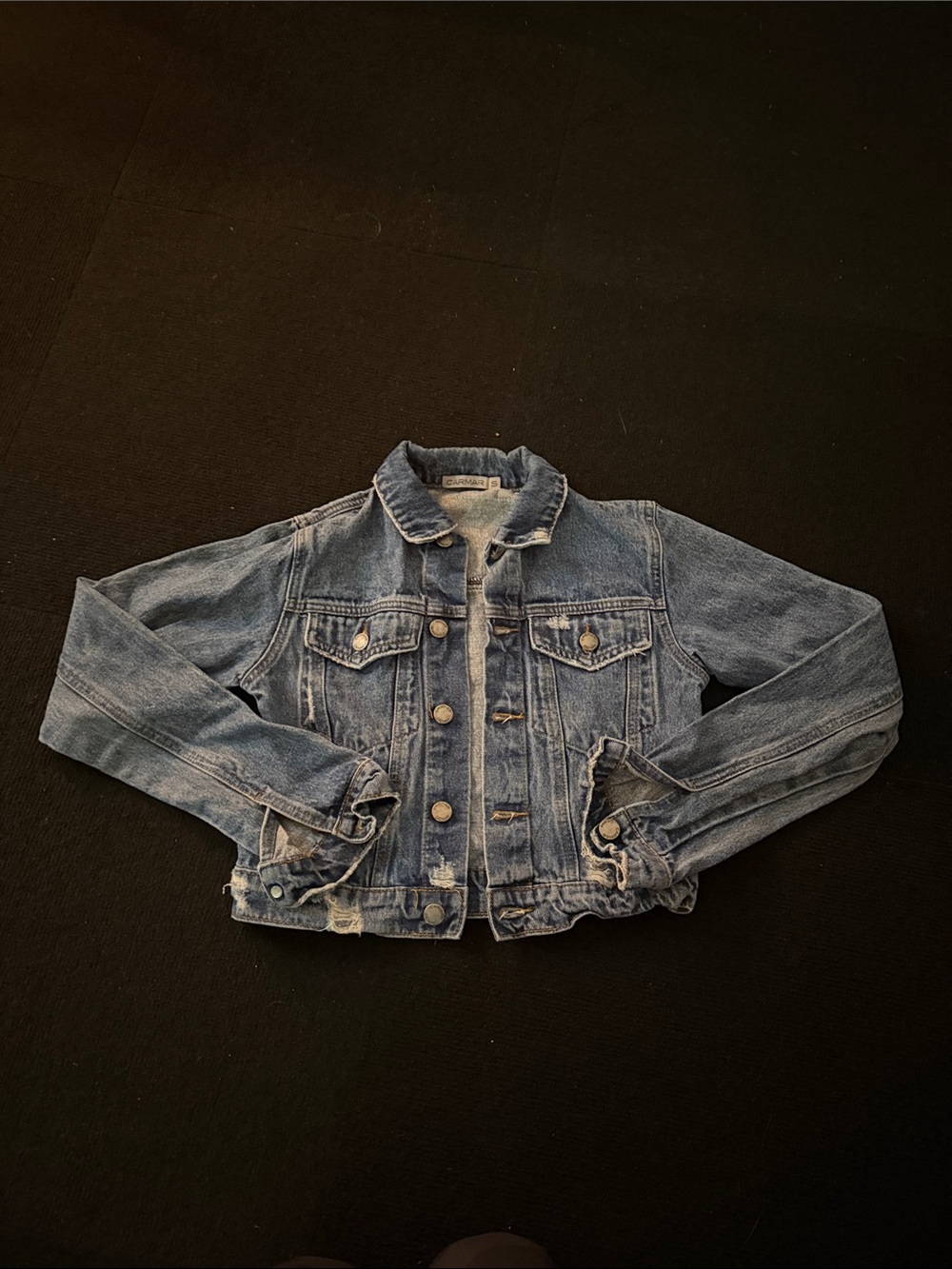 Carmar Light Wash Blue cropped Jean Jacket